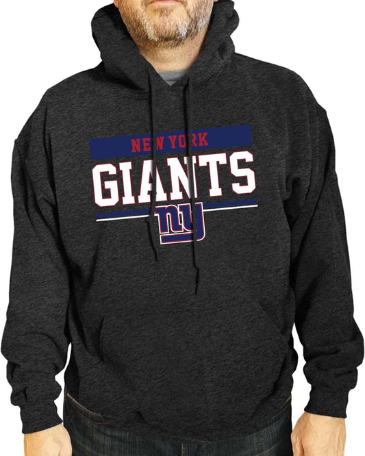 NFL Adult Gameday Charcoal Hooded Sweatshirt - Cotton & Polyester Blend - Stay Warm and Represent Your Team