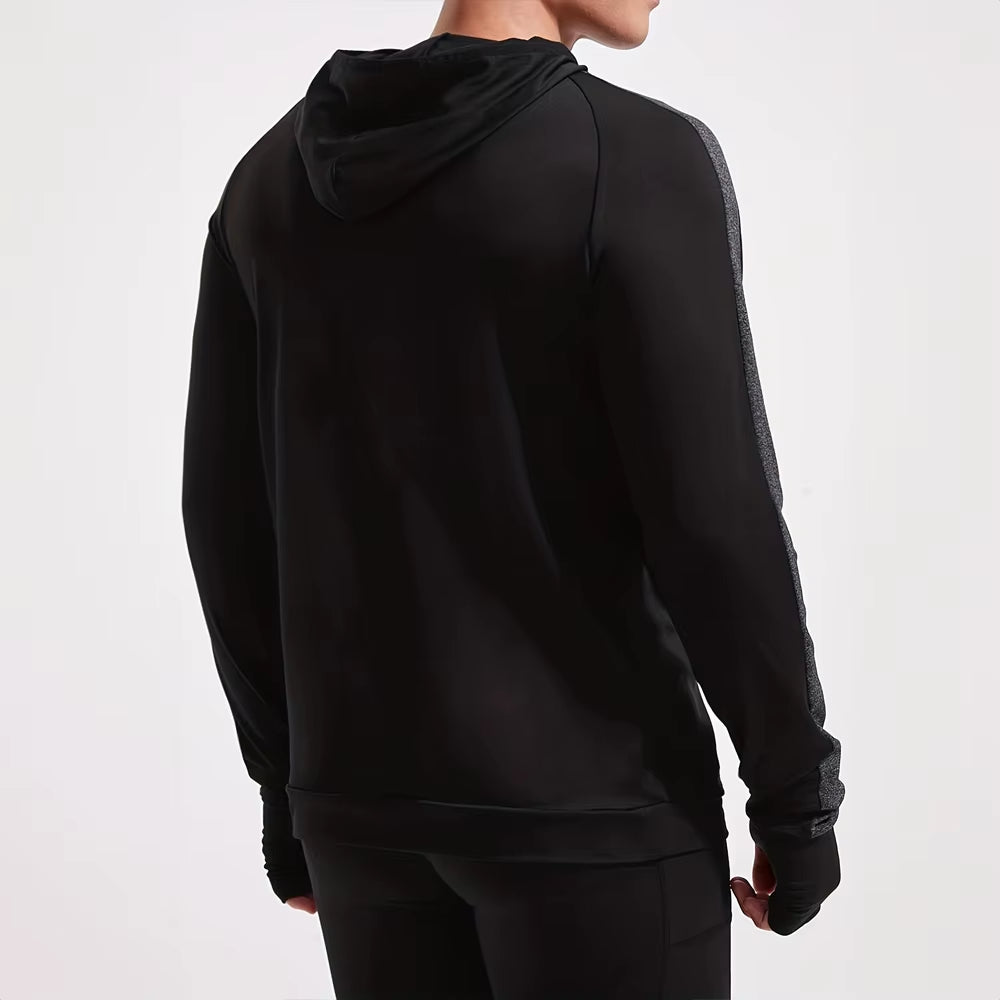 Autumn New Running Sports Fitness Clothing Tight Sports Jogging Compression Men'S Hoodie Outdoor Leisure Pullover Men'S Clothing
